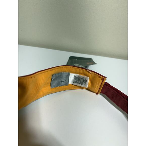 Vintage Nike Air Visor Hat Cap Embroidered Hat Red Orange Pickleball Runningd - Picture 2 of 5